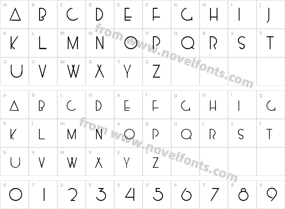 KensingtonCharacter Map