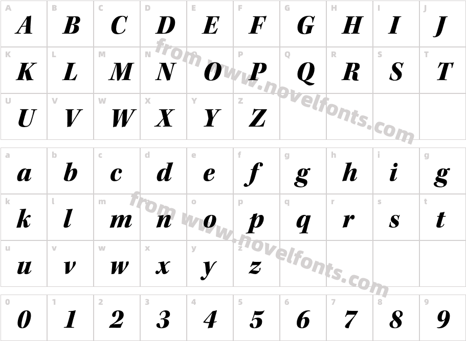 KeplerStd-BlackItSubhCharacter Map