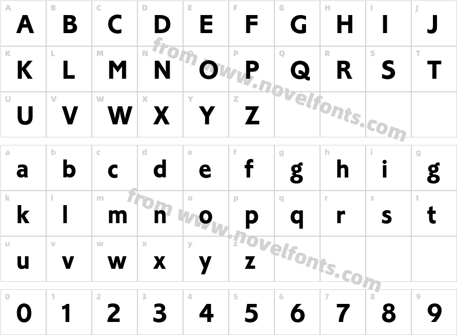 Corinthian Std MediumCharacter Map