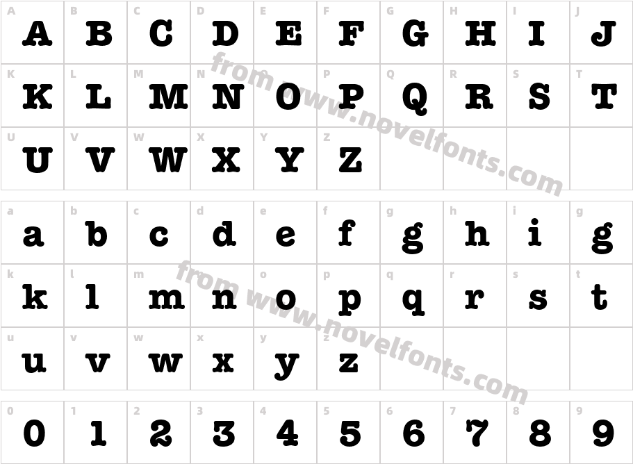 Keyboard Alternate SSi Bold AlternateCharacter Map