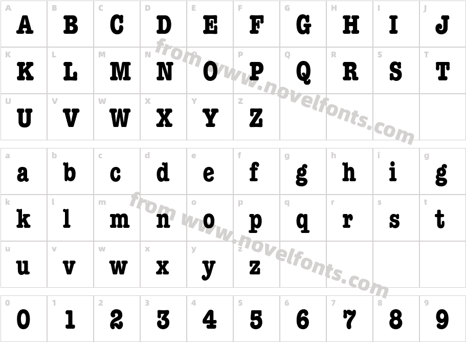 Keyboard CondensedAlt SSi Bold Condensed AlternateCharacter Map