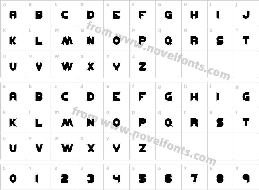 Kickflip -BRK-Character Map