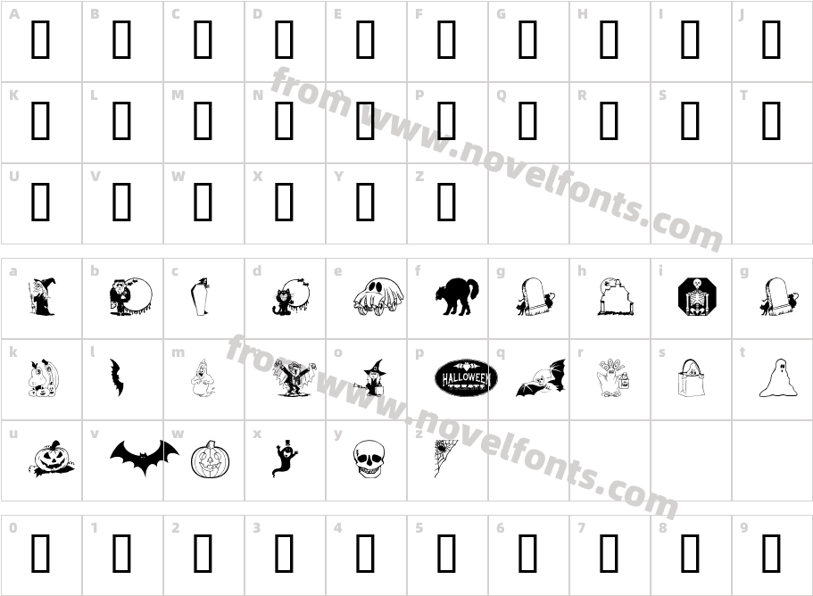 KiddyHalloweenCharacter Map