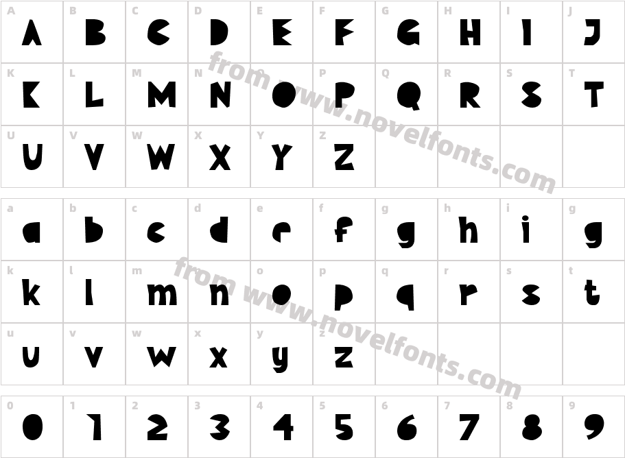 KidsCutRegularCharacter Map