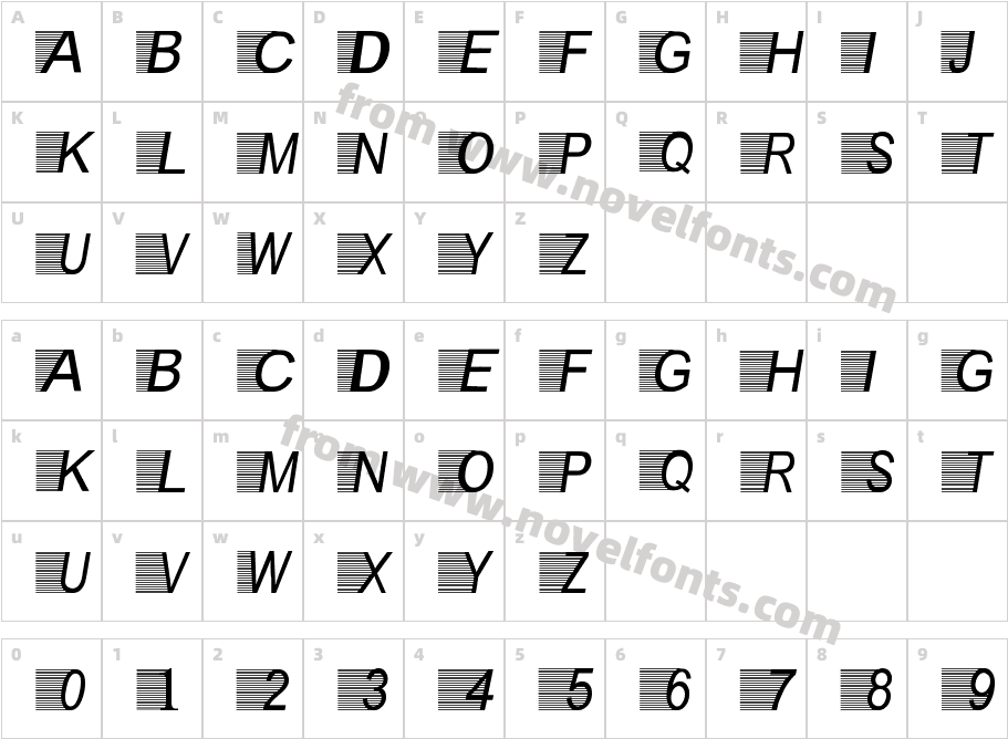 Kilat-FlashCharacter Map