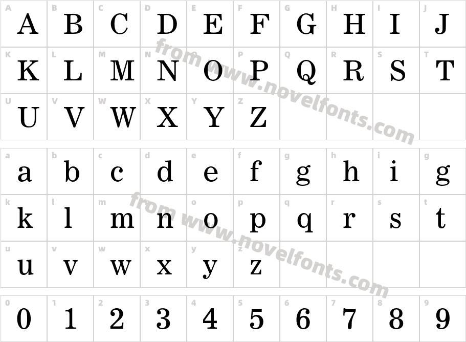 CoronaLTStdCharacter Map