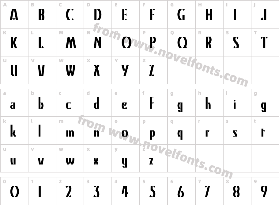 Kino MTCharacter Map