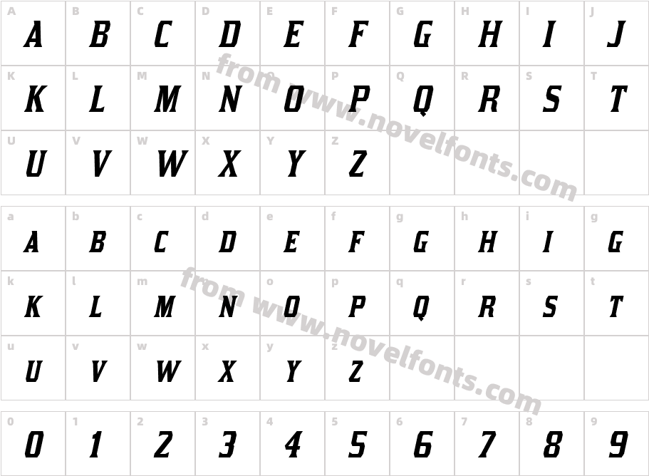 Kirsty ItalicCharacter Map