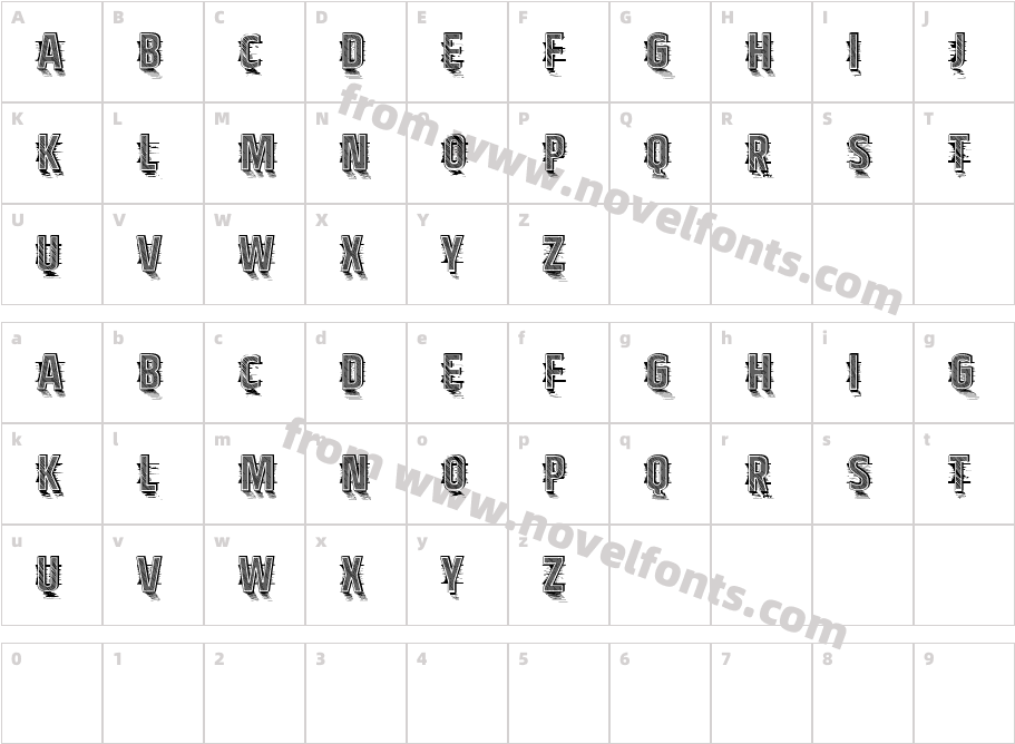 Kitchen Knife RegularCharacter Map