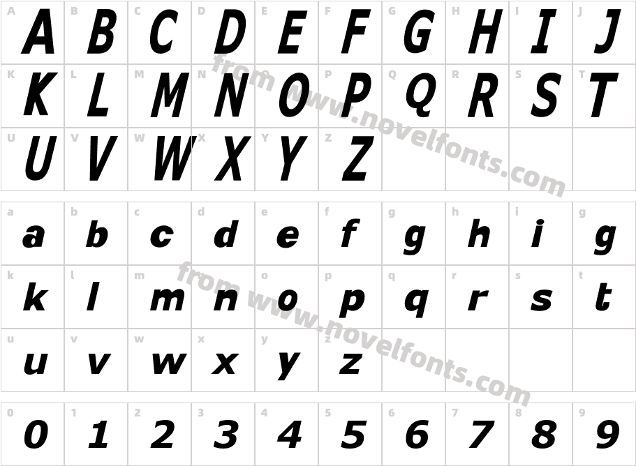 KittKatCharacter Map