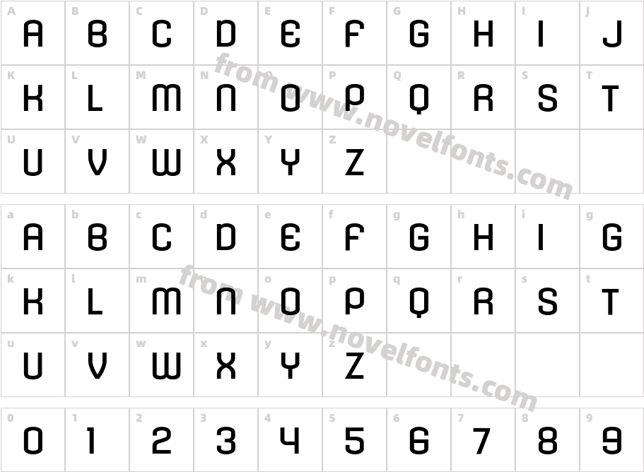 KleptocracyTitlingEx-RegularCharacter Map