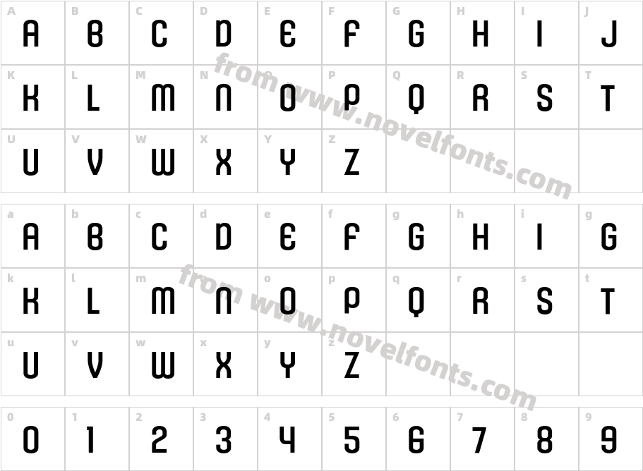 KleptocracyTitlingRg-RegularCharacter Map