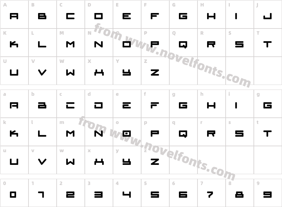 KlevinCharacter Map