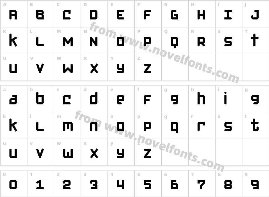 Klondike BoldCharacter Map