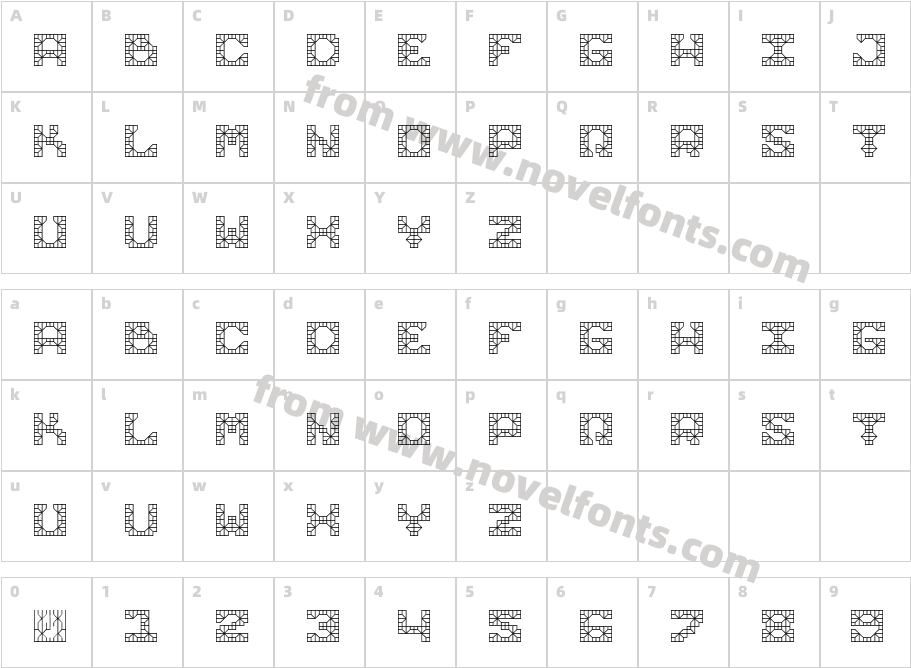 Knight Tiles Display Geometric GroutCharacter Map