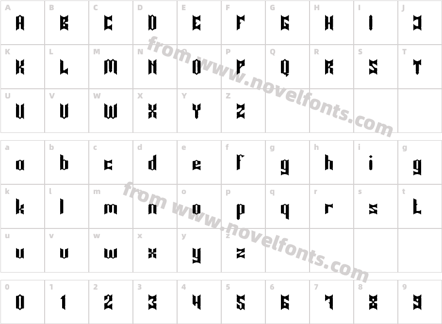 Knight of LightCharacter Map