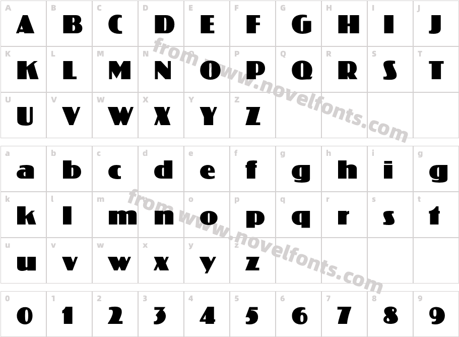 KolossEFCharacter Map