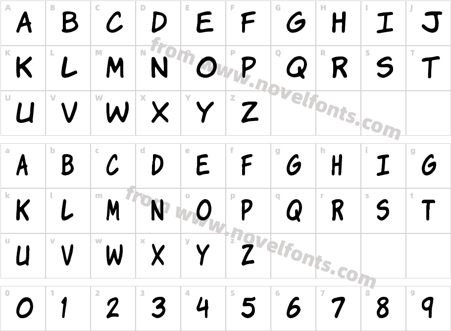 Komika JamCharacter Map