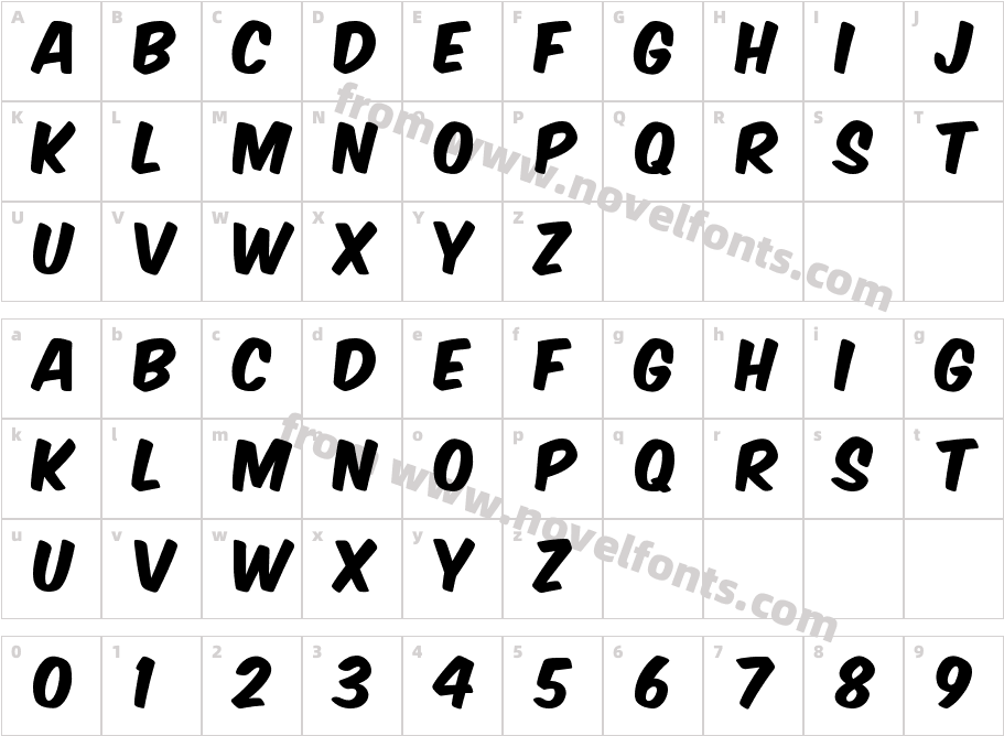 Komika Title - AxisCharacter Map