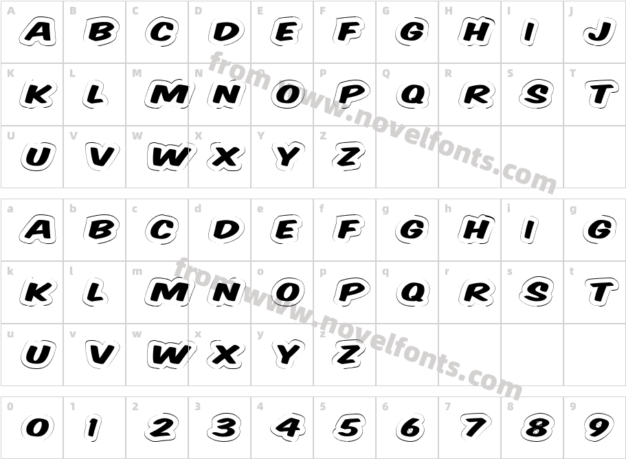 Komika Title - WiredCharacter Map