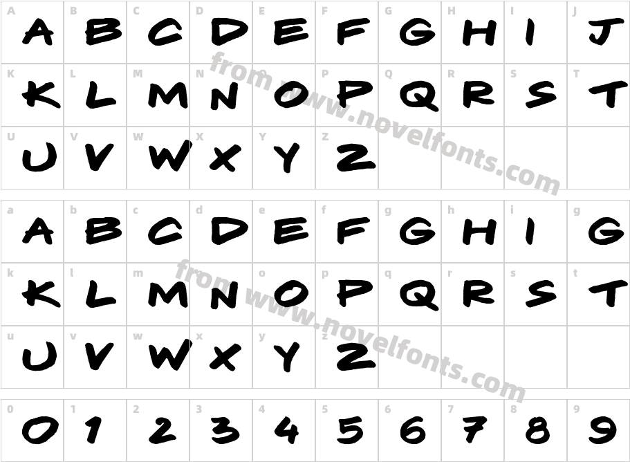 KomixCharacter Map