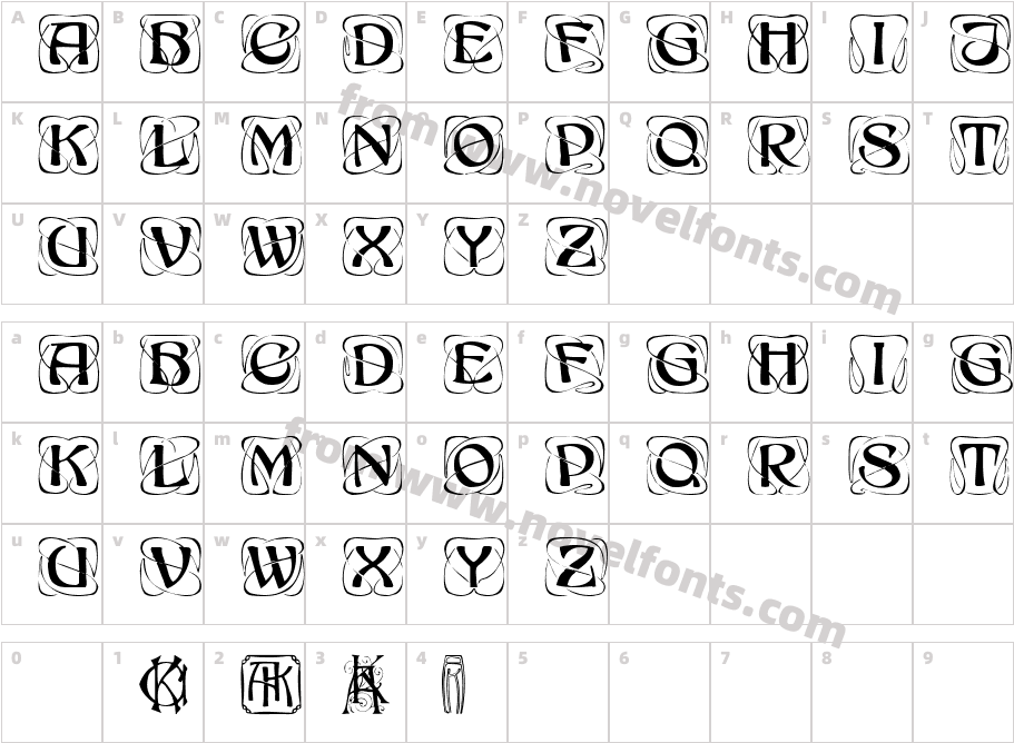 Konanur RegularCharacter Map