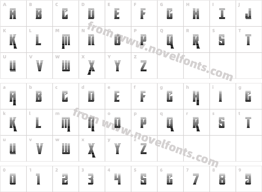 Kondor Gradient RegularCharacter Map