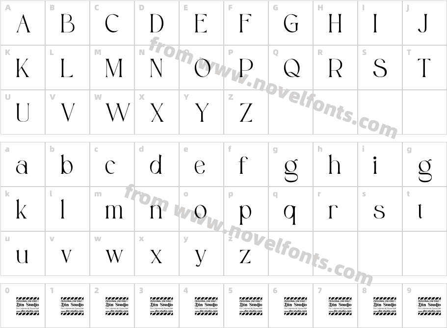 Konfista Personal UseCharacter Map