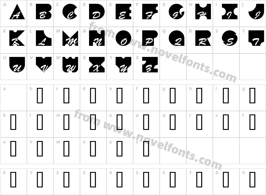 KontrastCharacter Map