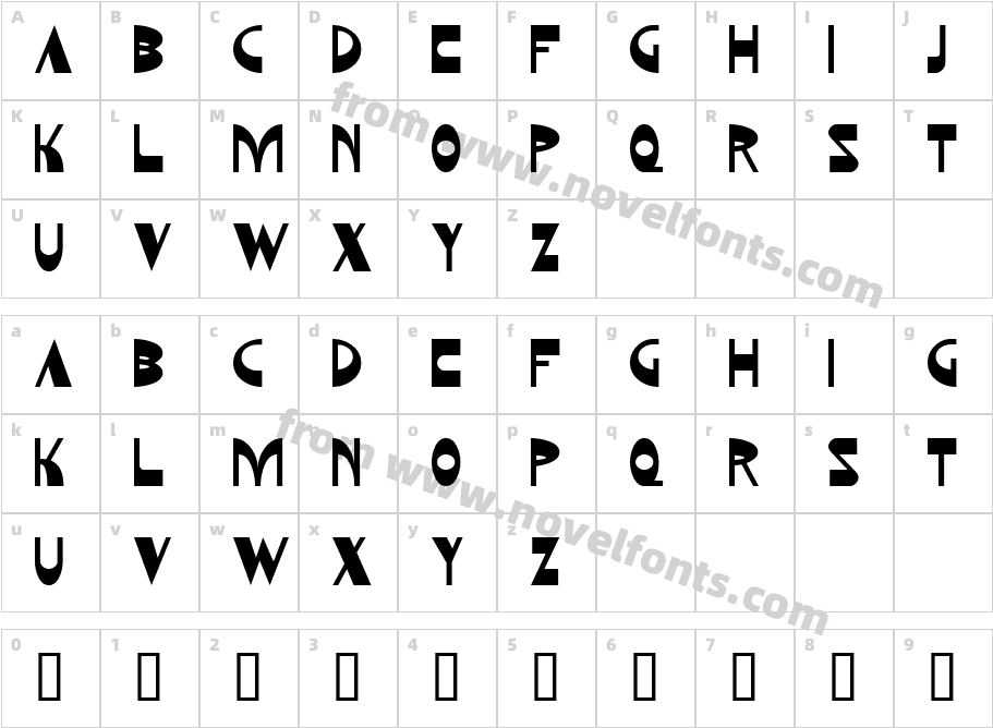 Kozmonauta 2Character Map