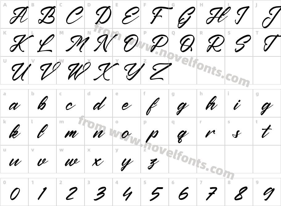 Krakatau Mountain ItalicCharacter Map