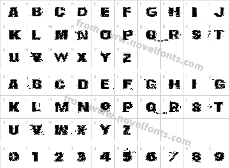 Krakle!Character Map