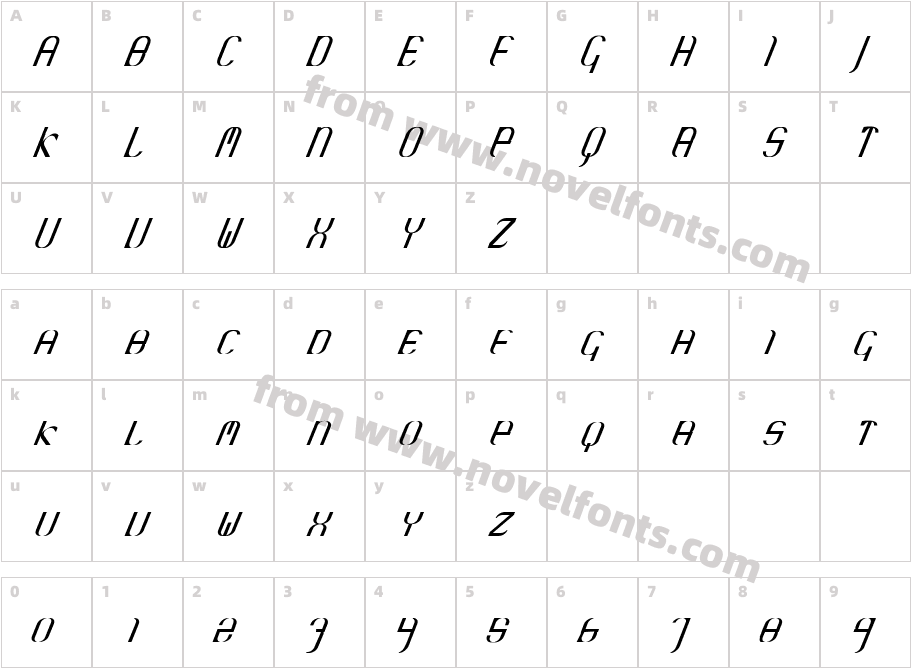 KraneCompressedCharacter Map