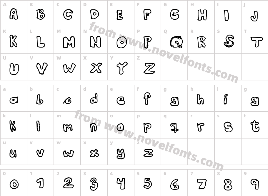 Kranne2Character Map