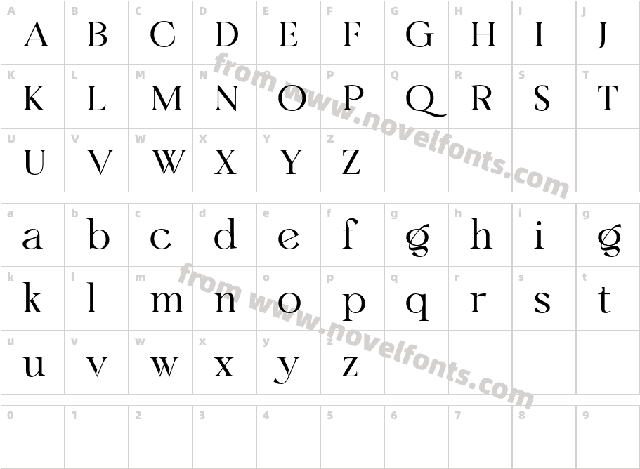 KratonfreeFont-RegularCharacter Map