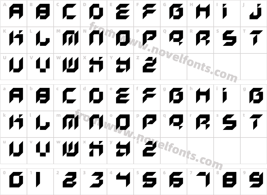 Kreased RegularCharacter Map