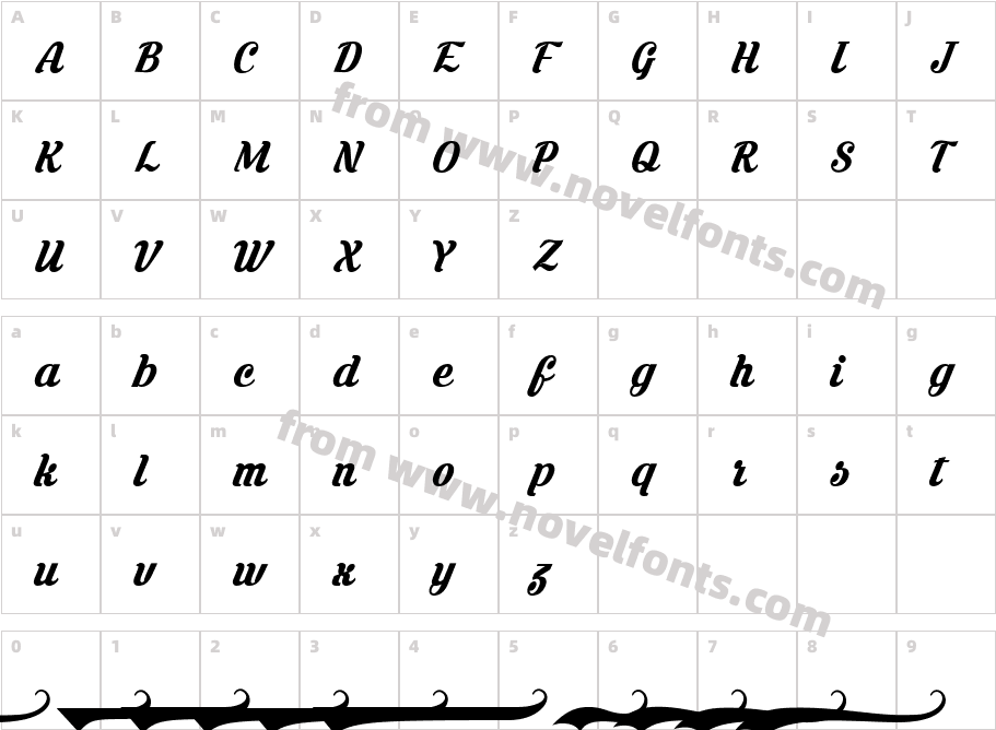 Krinkes Regular PERSONAL USECharacter Map