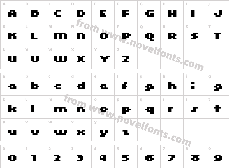 Kroeger0465Character Map