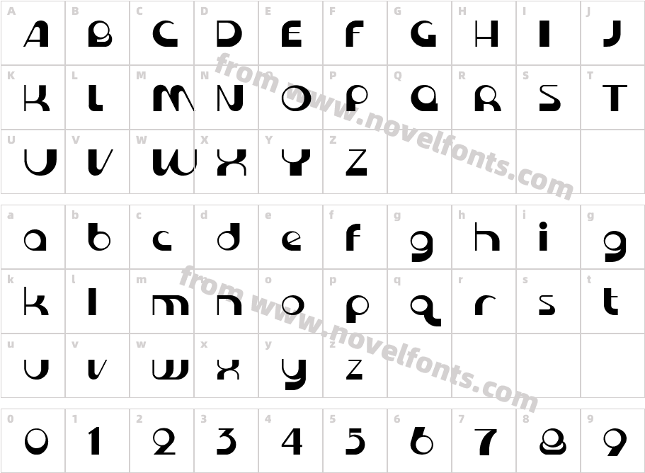 Krome normalCharacter Map