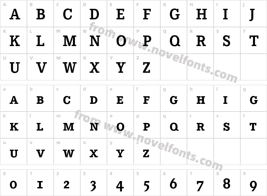 CorporateESC-BoldCharacter Map