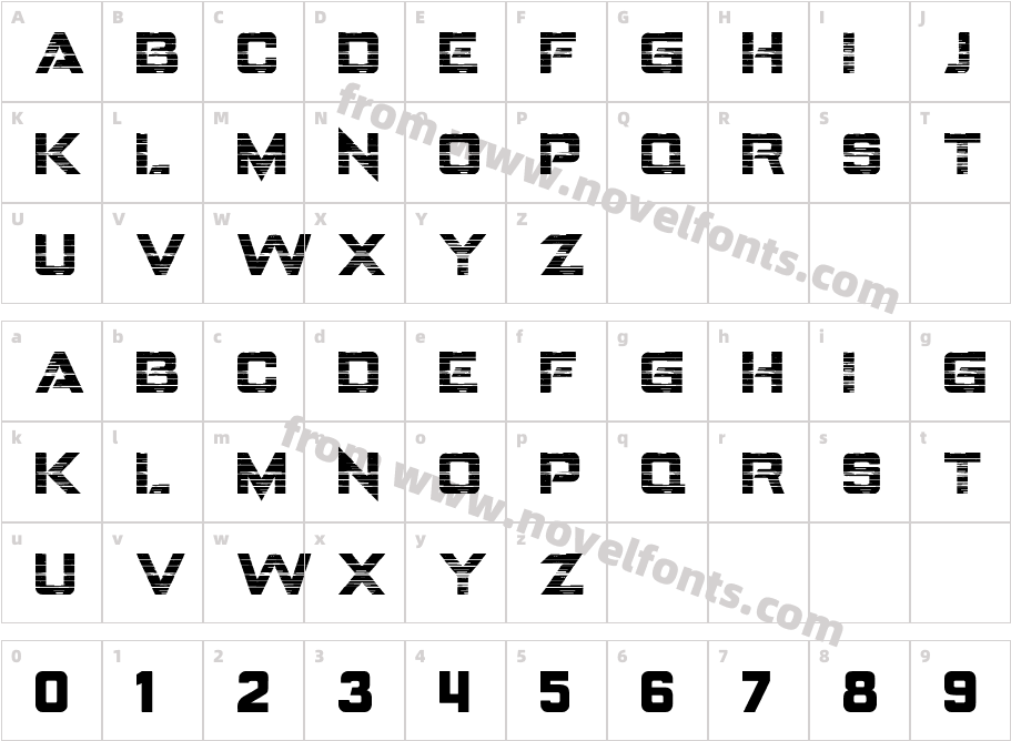 LANDEPZ GLITCHCharacter Map