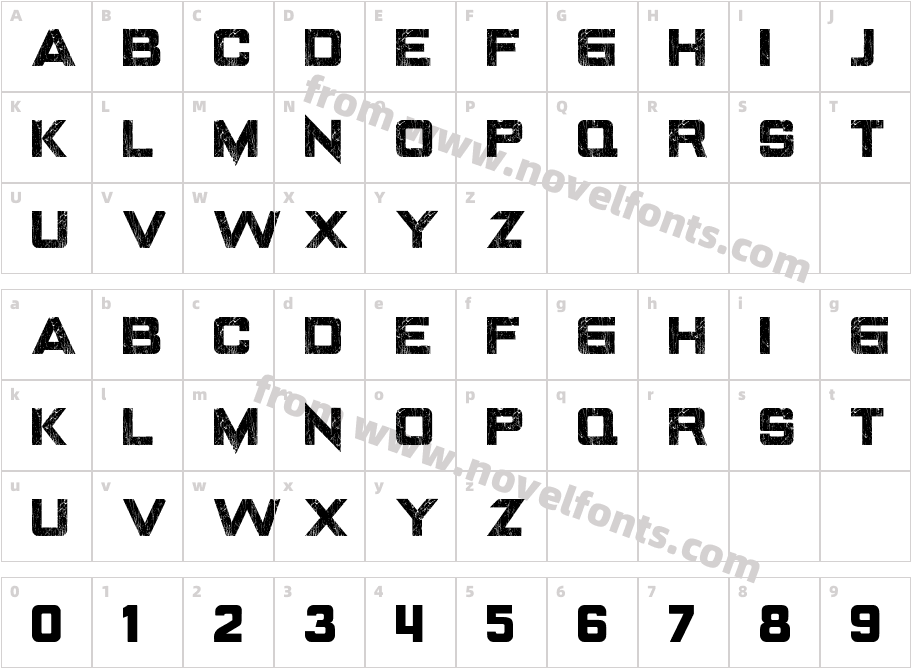 LANDEPZ GRNGCharacter Map