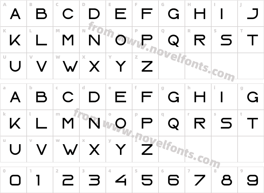 LASERCharacter Map