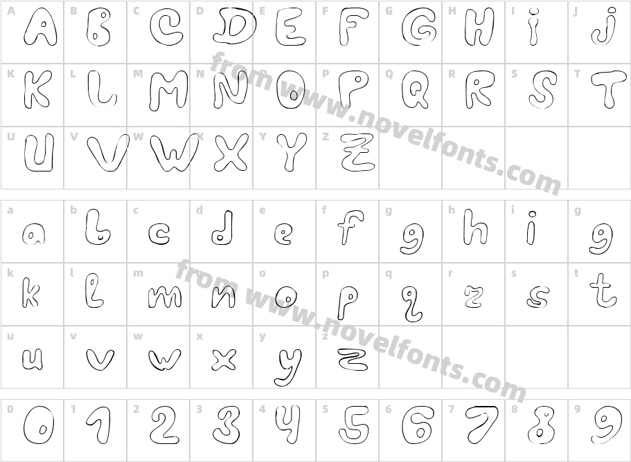 LC BlowzyCharacter Map