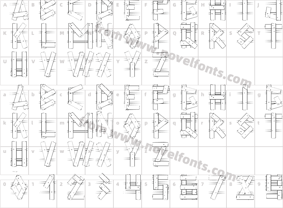 LC FenceCharacter Map