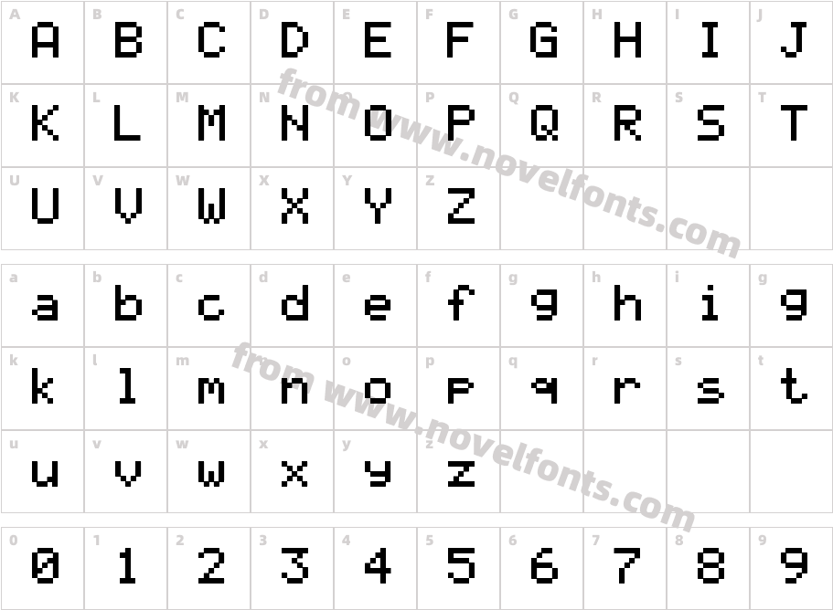 LCD SolidCharacter Map