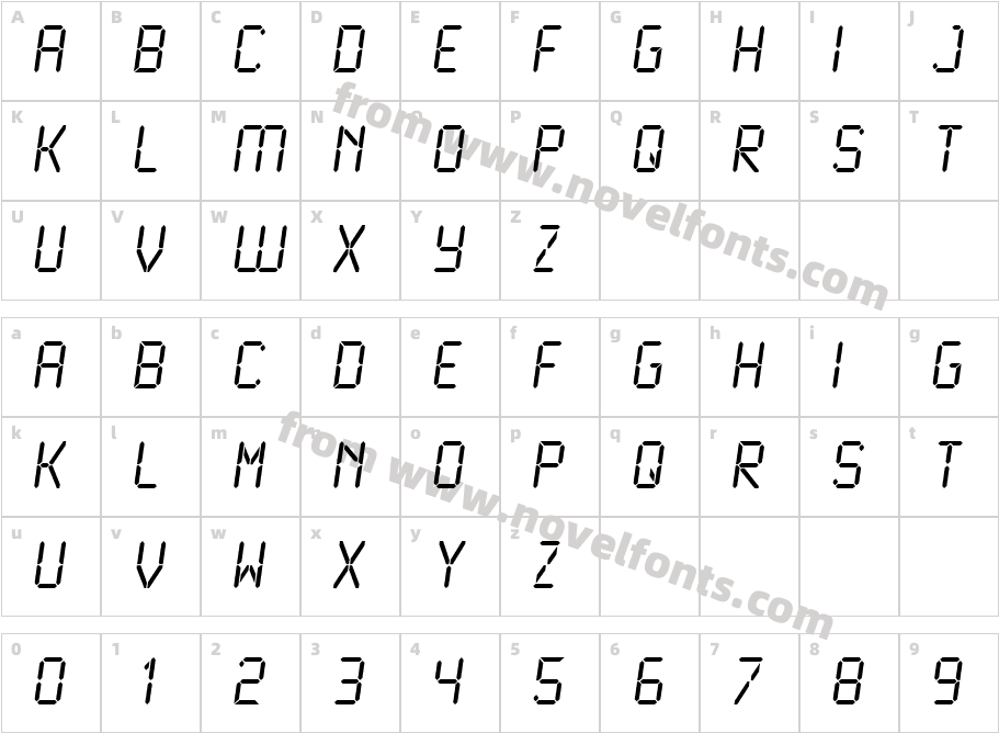 LCD2 NormalCharacter Map