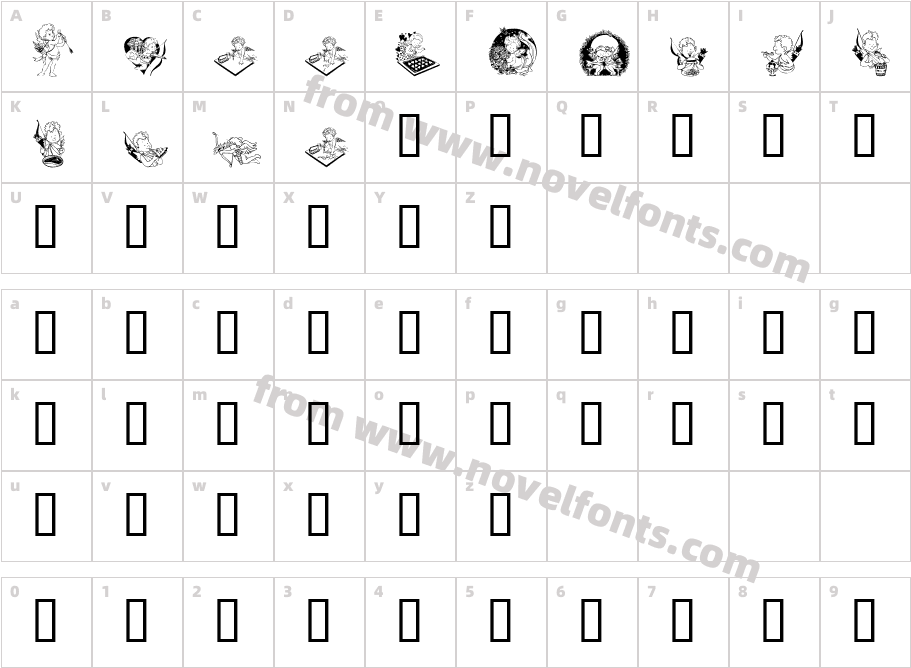 LCR Cutesy CupidCharacter Map