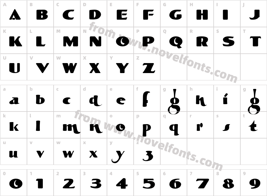 LHF Becker Rounded BlockCharacter Map