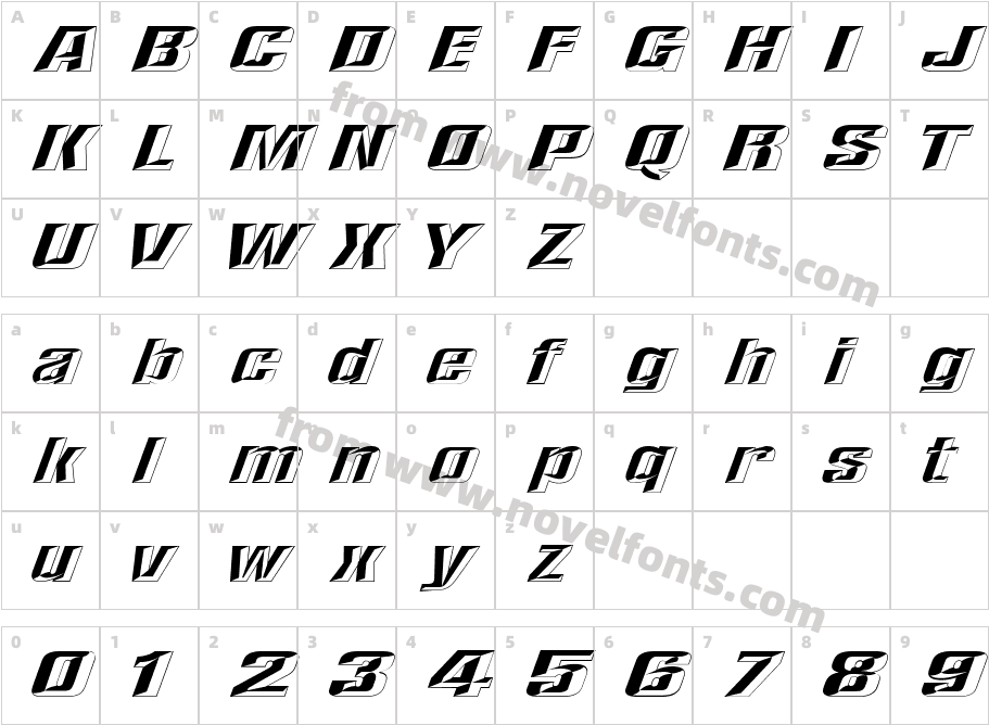 LHF Convecta FULLCharacter Map